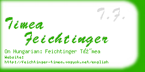 timea feichtinger business card